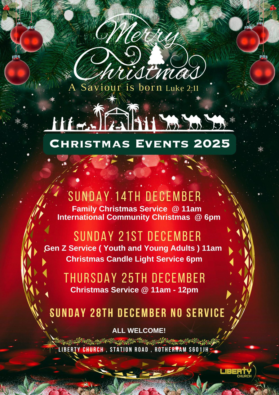 Christmas Events 2025 at Liberty Church Rotherham